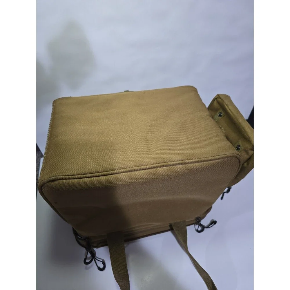 Tactical Cooler Bag 15L Insulated Lunch Bag Military Style Tan Shoulder Strap
